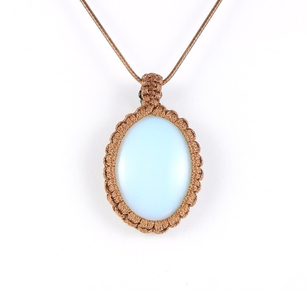 Collier Macramé Collier Macramé Éclat de Pierre