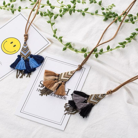 Collier Macramé Collier Macramé Élégance