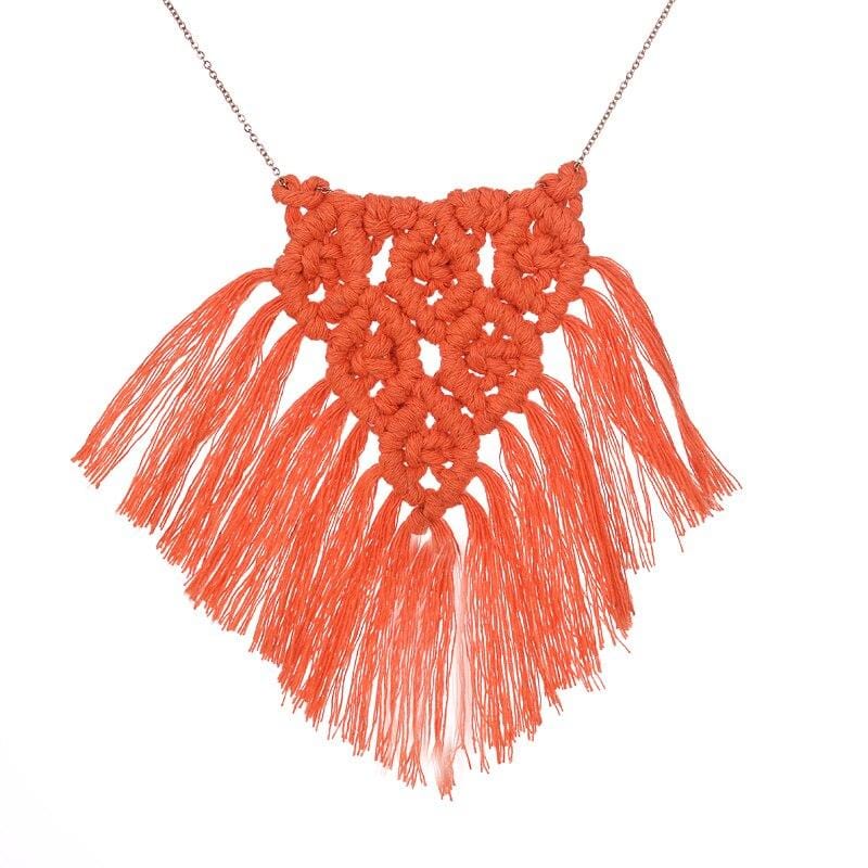 Collier Macramé Collier Macramé Élégance