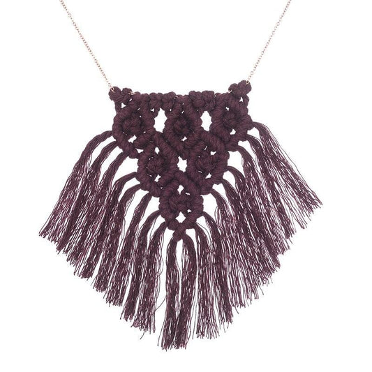 Collier Macramé Collier Macramé Élégance