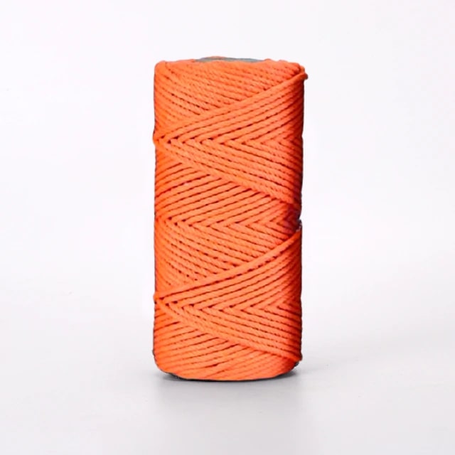 Corde Macramé Corde Macramé 3 mm Orange - Rouleau de 100m by Maison Macramé