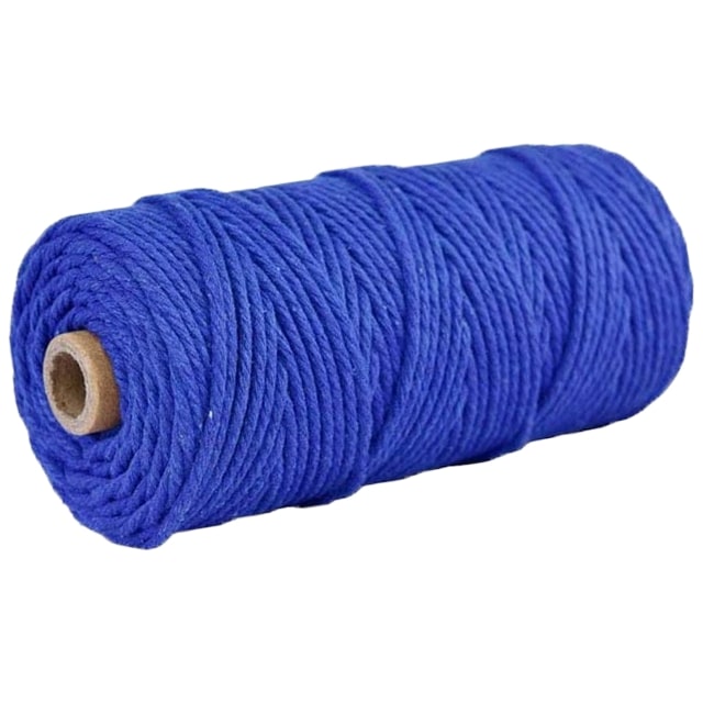 Corde Macramé Corde Macramé Bleue 2 mm - 100 m Édition Exclusive