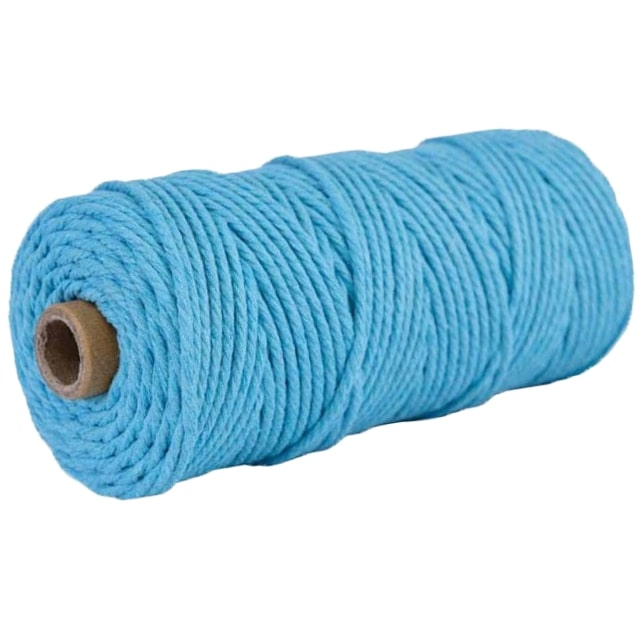 Corde Macramé Corde Macramé Bleue 2 mm - 100 m Édition Exclusive