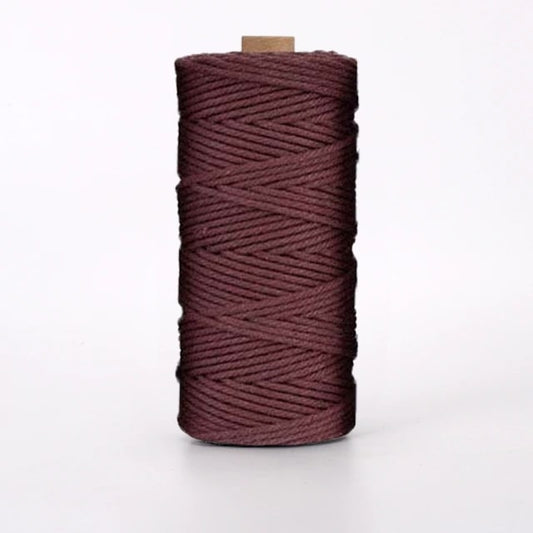 Corde Macramé Corde Macramé Bordeaux - 2 mm, 100 m de Qualité Supérieure