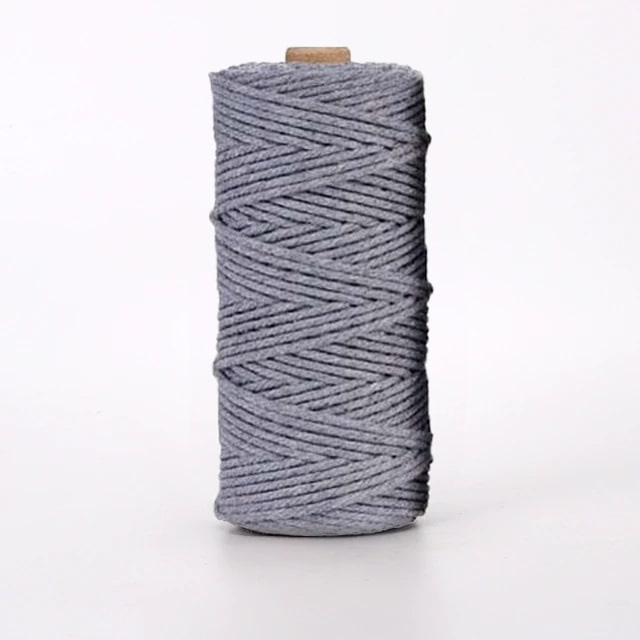 Corde Macramé Corde Macramé Luxe 4 mm Gris - 100 m