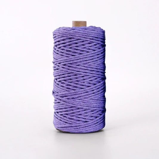 Corde Macramé Corde Macramé Luxe 4 mm Violet - Rouleau de 100 m