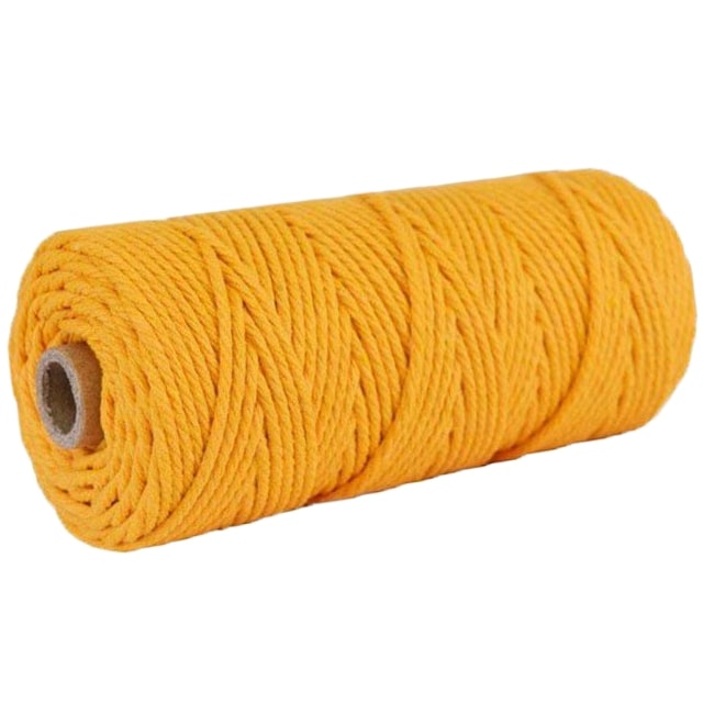 Corde Macramé Corde Macramé Moutarde 2 mm - 100 m Élégance Artisanale