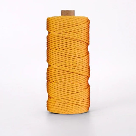 Corde Macramé Corde Macramé Moutarde 2 mm - 100 m Élégance Artisanale