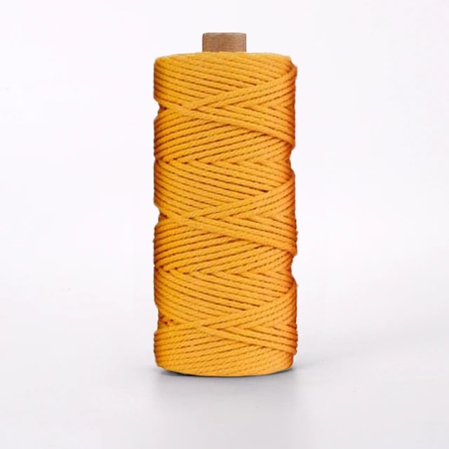 Corde Macramé Corde Macramé Moutarde 4 mm - 100 m de Créativité