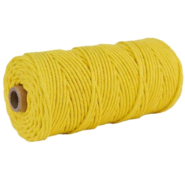 Corde Macramé Corde Macramé Premium 3 mm Jaune - 100 m