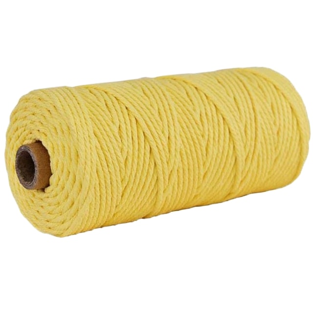 Corde Macramé Corde Macramé Premium 3 mm Jaune - 100 m