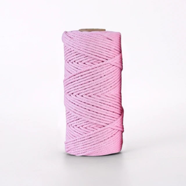 Corde Macramé Corde Macramé Rose 4 mm - 100 m Élégance Artisanale