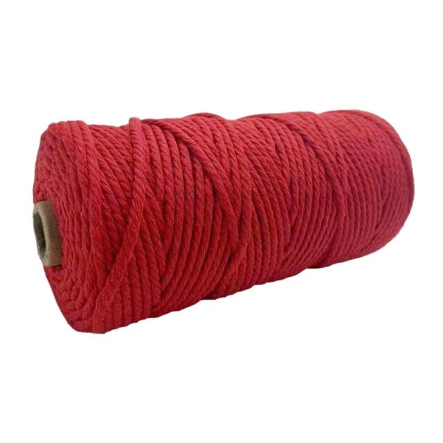 Corde Macramé Corde Macramé Rouge 3 mm - Bobine de 100 m
