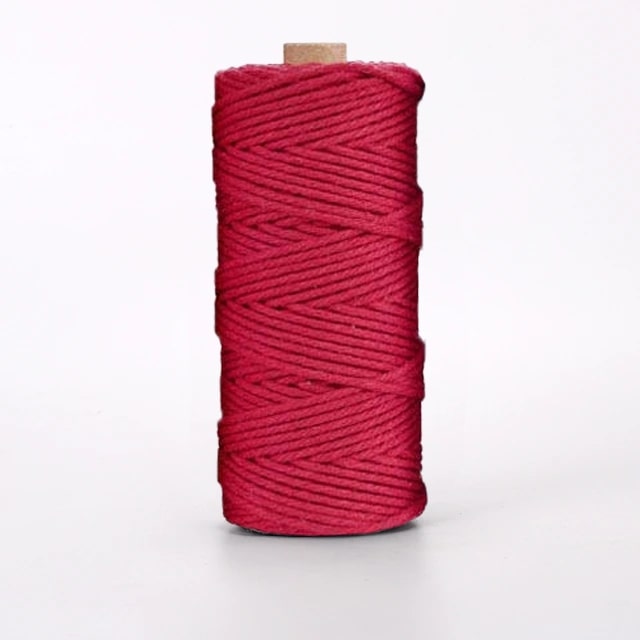 Corde Macramé Corde Macramé Rouge 4 mm - 100 m par Maison Macramé