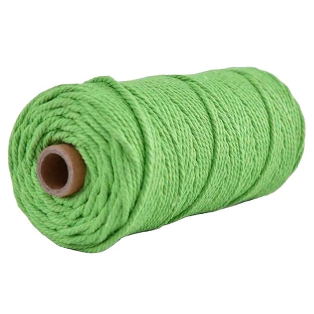 Corde Macramé Corde Macramé Vert Éclatant 4 mm - 100m d’Authenticité