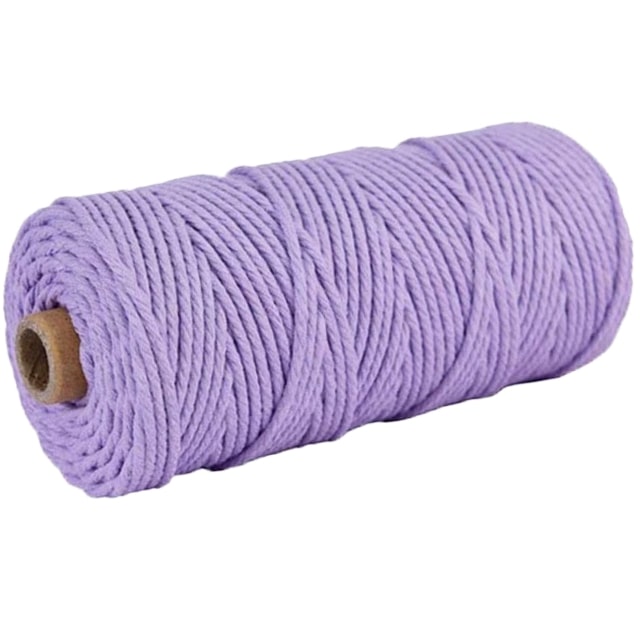 Corde Macramé Corde Macramé Violet 3 mm - Bobine de 100 m
