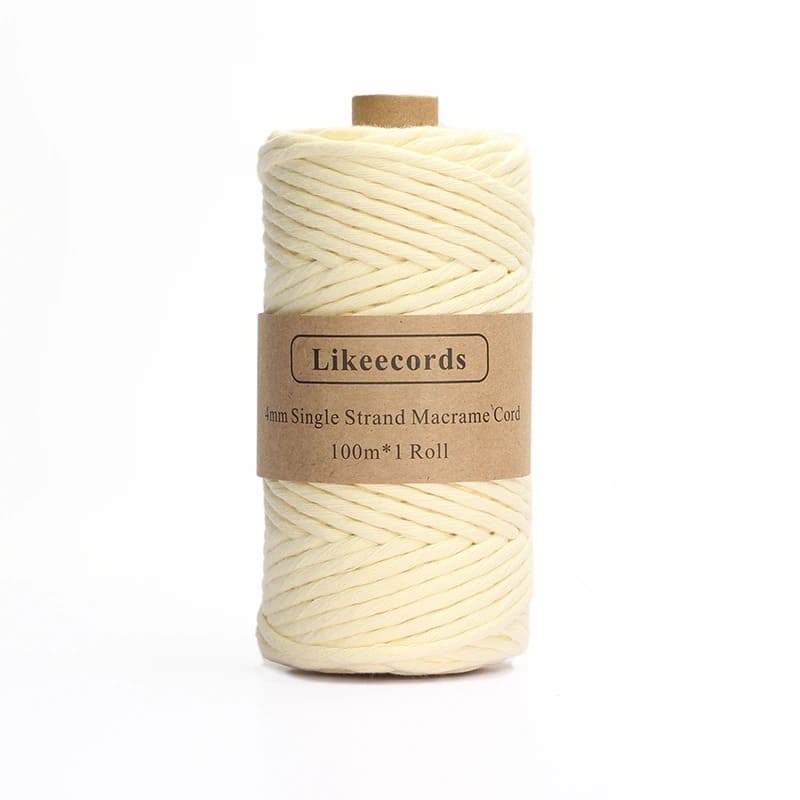 Corde Macramé Fil de Macramé en coton 4 mm - 100m by Maison Macramé
