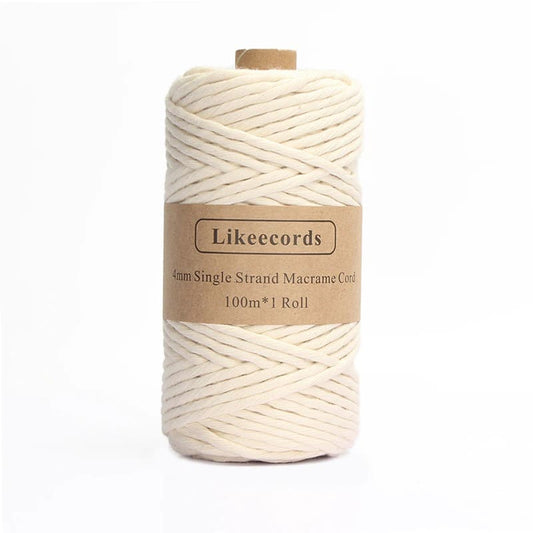 Corde Macramé Fil de Macramé en coton 4 mm - 100m by Maison Macramé