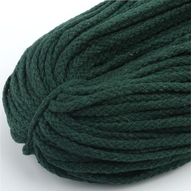 Corde Macramé Fil de Macramé vert 5mm - Rouleau de 30m