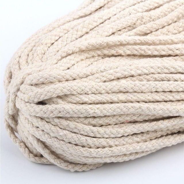 Corde Macramé Fil Macramé beige premium 5mm - 30 mètres
