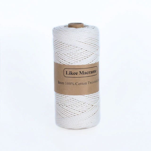 Corde Macramé Fil Macramé Blanc 2 mm - 150 m Premium