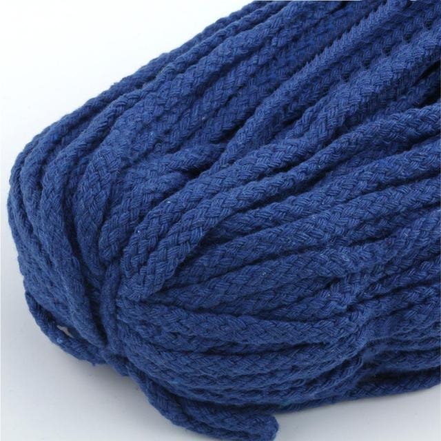 Corde Macramé Fil Macramé Bleu Élégance 5mm - 30m
