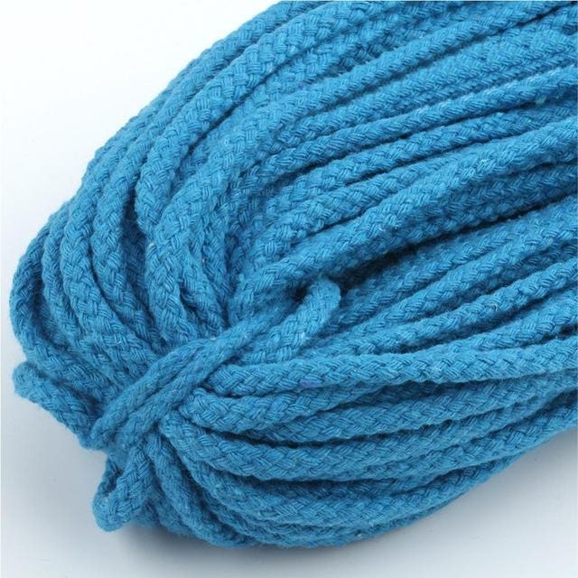Corde Macramé Fil Macramé Bleu Élégance 5mm - 30m