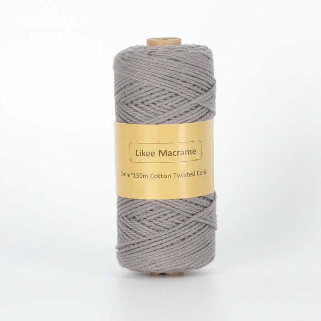 Corde Macramé Fil Macramé gris 2 mm – 150 m de créativité