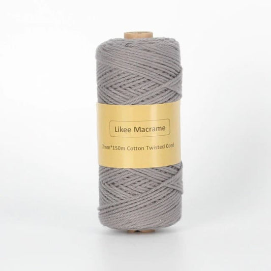 Corde Macramé Fil Macramé gris 2 mm – 150 m de créativité