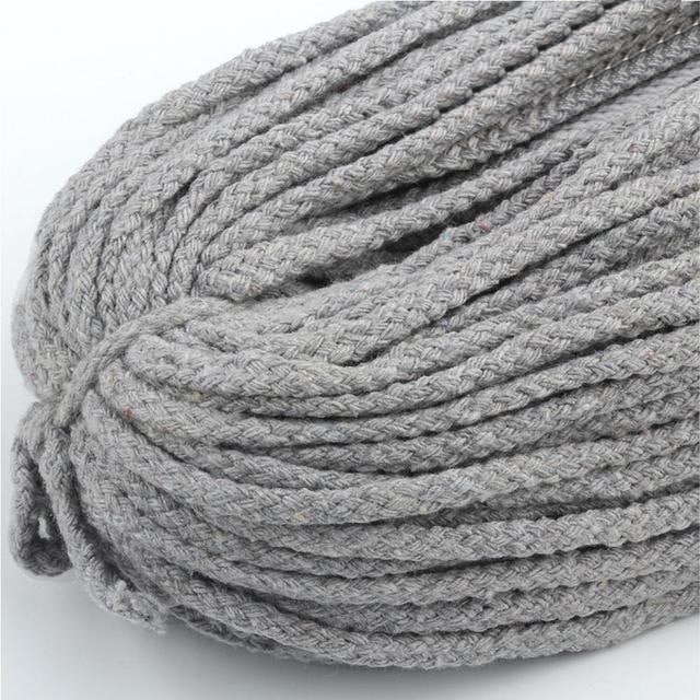 Corde Macramé Fil Macramé gris premium 5mm - 30m