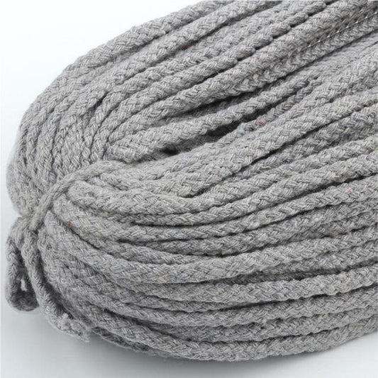 Corde Macramé Fil Macramé gris premium 5mm - 30m