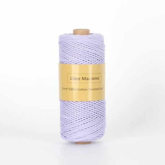 Corde Macramé Fil Macramé lila 2 mm - 150 m de Passion Artisanale