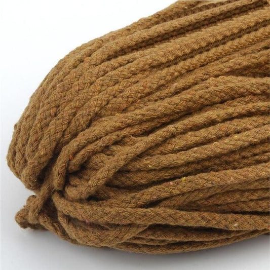 Corde Macramé Fil Macramé Marron Luxe 5mm - 30m