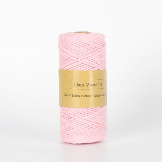 Corde Macramé Fil Macramé Rose 2 mm – 150 m de Créativité