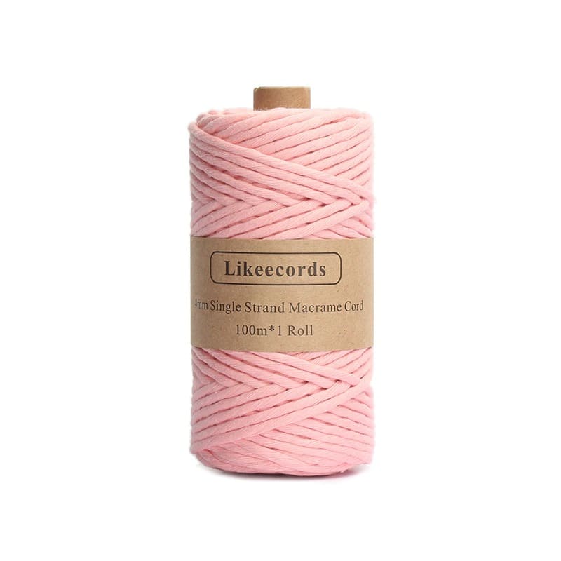 Corde Macramé Fil Macramé rose 4 mm - 100 m de créativité