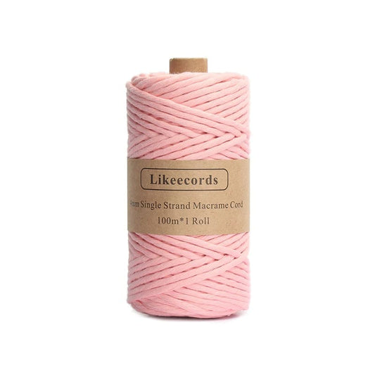 Corde Macramé Fil Macramé rose 4 mm - 100 m de créativité