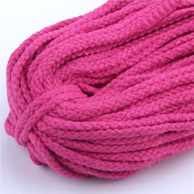 Corde Macramé Fil Macramé Rose Éclatant 5mm - 30m de Créativité