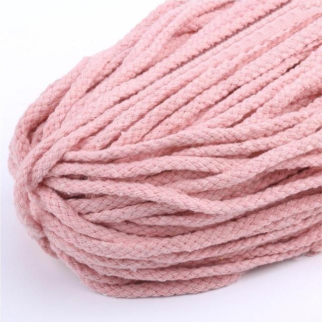 Corde Macramé Fil Macramé Rose Éclatant 5mm - 30m de Créativité
