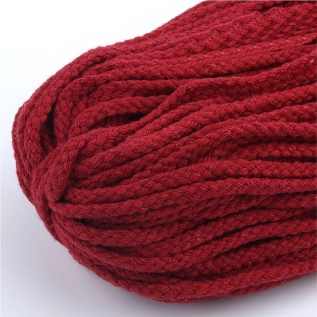 Corde Macramé Fil Macramé Rouge Élégance 5mm - 30m