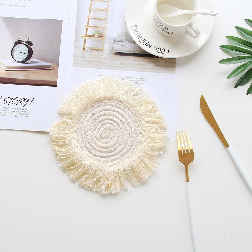 Dessous de Verre Macramé Dessous de verre bohème chic en Macramé