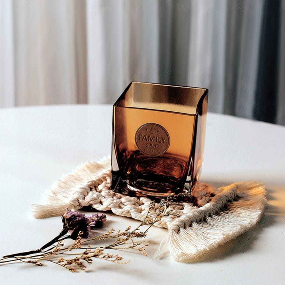 Dessous de Verre Macramé Napperon Macramé Rectangulaire Élégance Artisanale