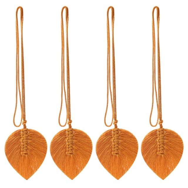 Embrasse Rideau Attache Rideau Élégance Feuille en Macramé