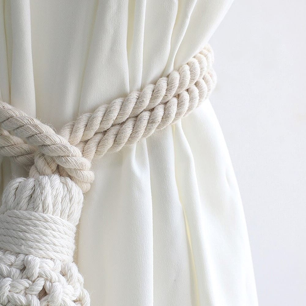 Embrasse Rideau Embrasse de Rideau Bohème en Macramé Élégant