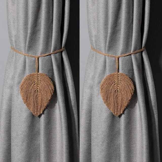 Embrasse Rideau Embrasse Plume Macramé Élégance