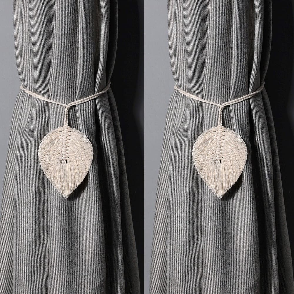 Embrasse Rideau Embrasse Plume Macramé Élégance
