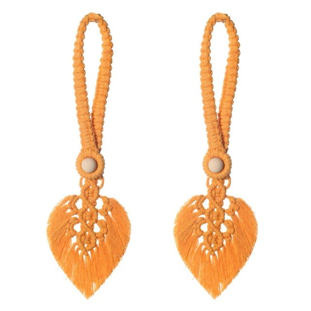 Embrasse Rideau Rideau Feuille Macramé : Élevez Votre Espace