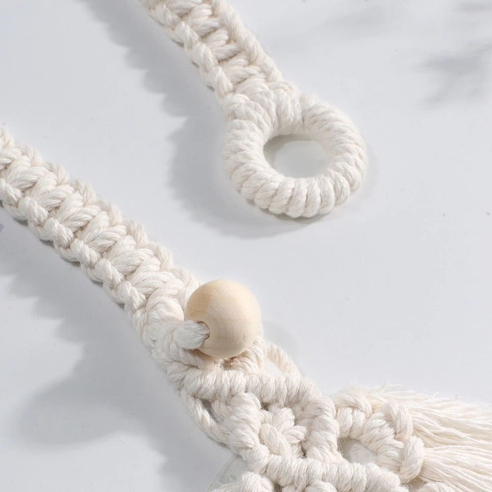 Embrasse Rideau Rideau Feuille Macramé : Élevez Votre Espace