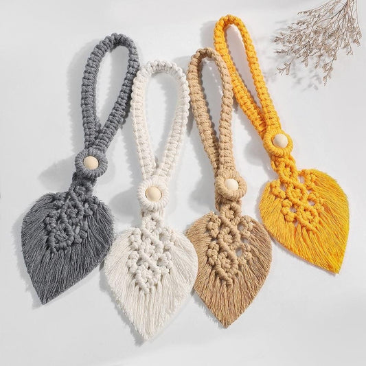 Embrasse Rideau Rideau Feuille Macramé : Élevez Votre Espace