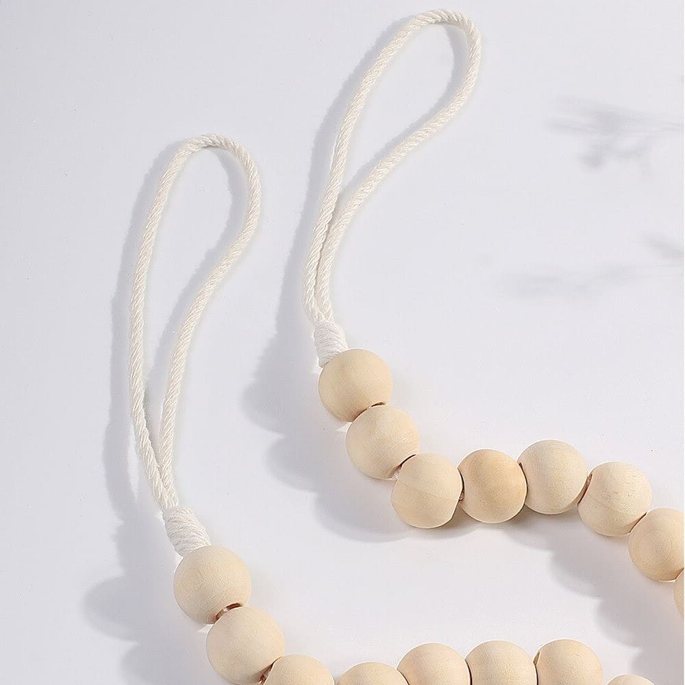 Embrasse Rideau Rideau Perlé Macramé Éclatant