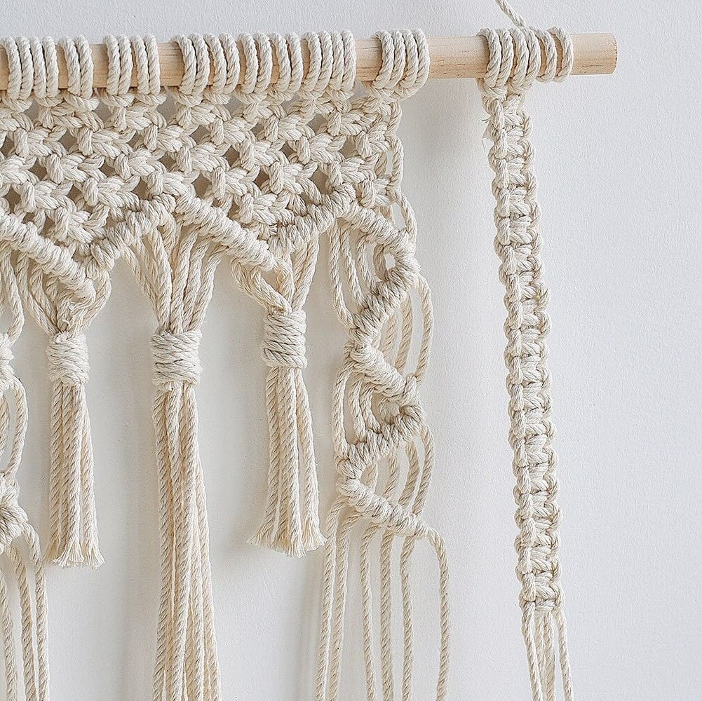 Étagère macramé Étagère Murale Bohème en Macramé Chic